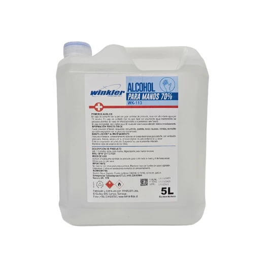 Alcohol Etilico para manos Al 70% - WK-113 - 5 Litros